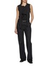 Figure View - Click To Enlarge - LEMAIRE - Sleeveless Asymmetrical Knit Cardigan