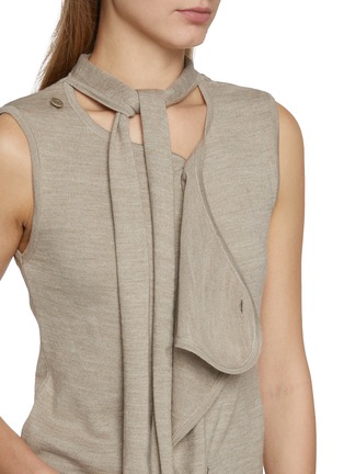  - LEMAIRE - Sleeveless Asymmetrical Knit Cardigan