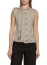 Main View - Click To Enlarge - LEMAIRE - Sleeveless Asymmetrical Knit Cardigan