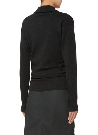 Back View - Click To Enlarge - LEMAIRE - Spread Collar Button Down Cardigan