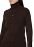  - LEMAIRE - Buttoned High Neck Wool Cardigan
