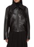Main View - Click To Enlarge - LEMAIRE - Boxy Zipped Leather Blouson