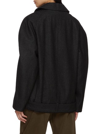 Back View - Click To Enlarge - LEMAIRE - Raglan Sleeve Wool Cotton Jacket