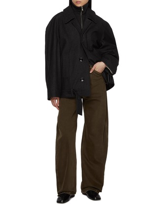 Figure View - Click To Enlarge - LEMAIRE - Raglan Sleeve Wool Cotton Jacket