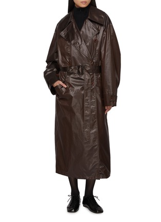 Figure View - Click To Enlarge - LEMAIRE - Coated Cotton Trench Coat