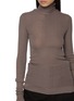  - LEMAIRE - Seamless High Neck Ribbed Wool Top