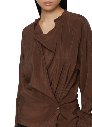  - LEMAIRE - Twisted Asymmetrical Silk Blend Top