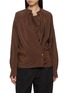 Main View - Click To Enlarge - LEMAIRE - Twisted Asymmetrical Silk Blend Top