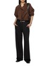 Figure View - Click To Enlarge - LEMAIRE - Twisted Asymmetrical Silk Blend Top