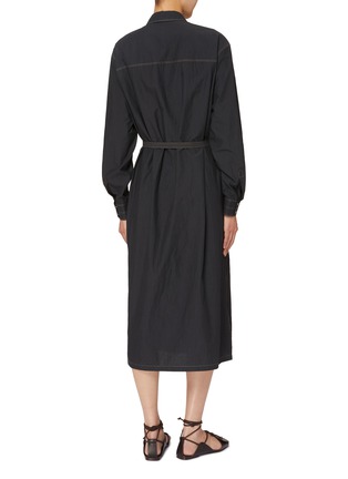 Back View - Click To Enlarge - LEMAIRE - Asymmetrical Shirt Dress