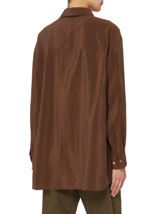 Back View - Click To Enlarge - LEMAIRE - Tie Neck Long Shirt