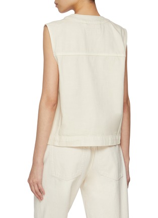 Back View - Click To Enlarge - LEMAIRE - V-Neck Cotton Gilet