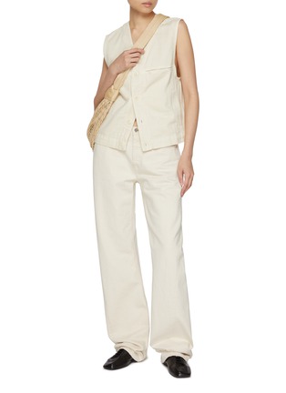 Figure View - Click To Enlarge - LEMAIRE - V-Neck Cotton Gilet