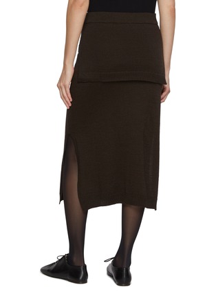Back View - Click To Enlarge - LEMAIRE - Trompe L'œil Skirt