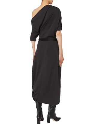 Back View - Click To Enlarge - LEMAIRE - Twisted Off Shoulder Dress