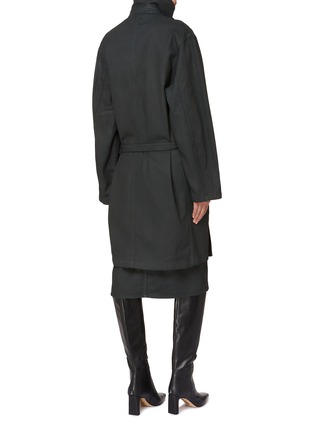 Back View - Click To Enlarge - LEMAIRE - Convertible Collar Belted Coat