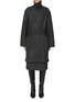 Main View - Click To Enlarge - LEMAIRE - Convertible Collar Belted Coat