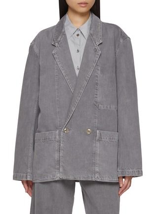 Main View - Click To Enlarge - LEMAIRE - Workwear Garment Dyed Denim Blazer