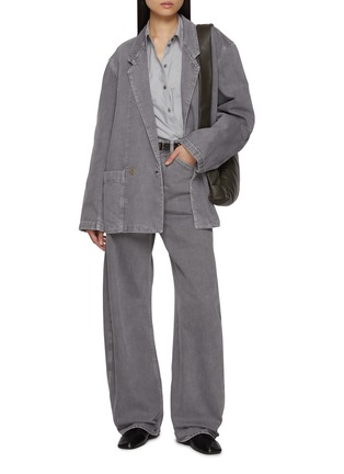Figure View - Click To Enlarge - LEMAIRE - Workwear Garment Dyed Denim Blazer