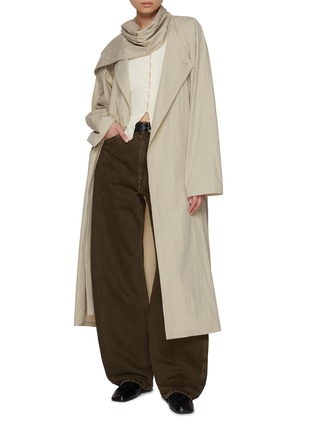 Figure View - Click To Enlarge - LEMAIRE - High Rise Curved Dark Wash Jeans