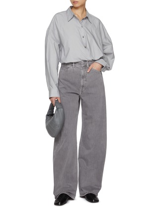 Figure View - Click To Enlarge - LEMAIRE - High Rise Curved Medium Wash Jeans