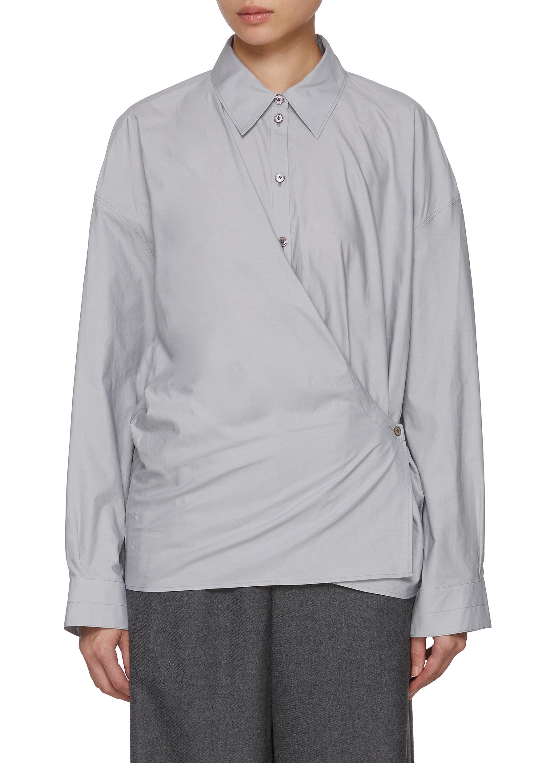 トップス LEMAIRE / STRAIGHT COLLAR TWISTED SHIRT 27562365_57358490_600.jpg