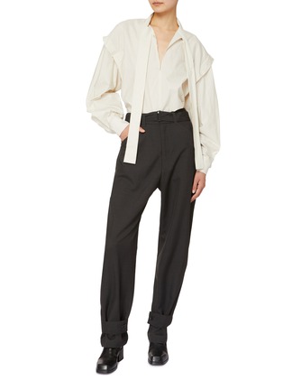 Figure View - Click To Enlarge - LEMAIRE - Ascot Drop Shoulder Blouse