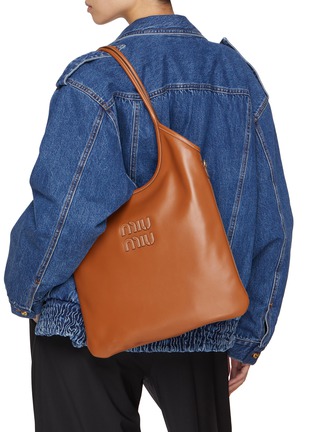 Figure View - Click To Enlarge - MIU MIU - Ivy Leather Tote Bag