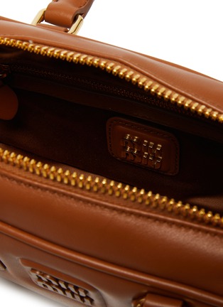 Detail View - Click To Enlarge - MIU MIU - Arcadie Padded Leather Bag