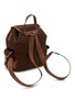 Detail View - Click To Enlarge - MIU MIU - Cocoa Canvas Leather Backpack