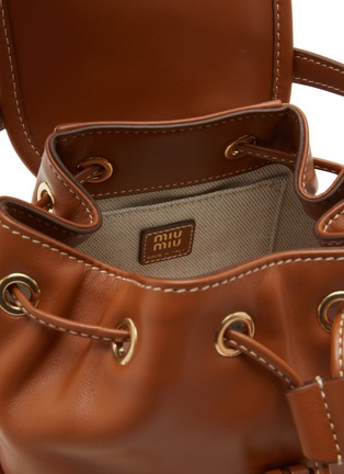 Detail View - Click To Enlarge - MIU MIU - Small Leather Backpack