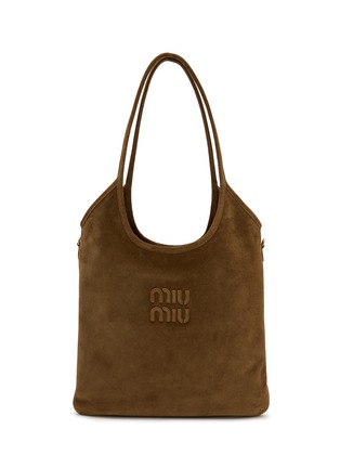 Main View - Click To Enlarge - MIU MIU - Ivy Vertical Suede Tote Bag