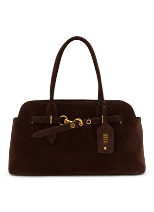 Main View - Click To Enlarge Main View - Click To Enlarge - MIU MIU - Aventure Suede Top Handle Bag