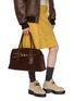 Figure View - Click To Enlarge - MIU MIU - Aventure Suede Top Handle Bag