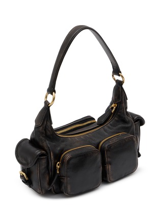 Detail View - Click To Enlarge - MIU MIU - Small Pocket Leather Hobo Bag