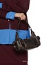 Figure View - Click To Enlarge - MIU MIU - Small Pocket Leather Hobo Bag