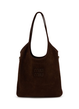 Main View - Click To Enlarge - MIU MIU - Ivy Vertical Suede Tote Bag