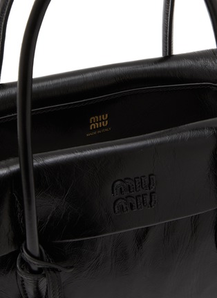 Detail View - Click To Enlarge - MIU MIU - Solitaire Shiny Leather Shoulder Bag