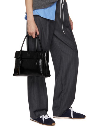 Front View - Click To Enlarge - MIU MIU - Solitaire Shiny Leather Shoulder Bag