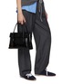 Front View - Click To Enlarge - MIU MIU - Solitaire Shiny Leather Shoulder Bag