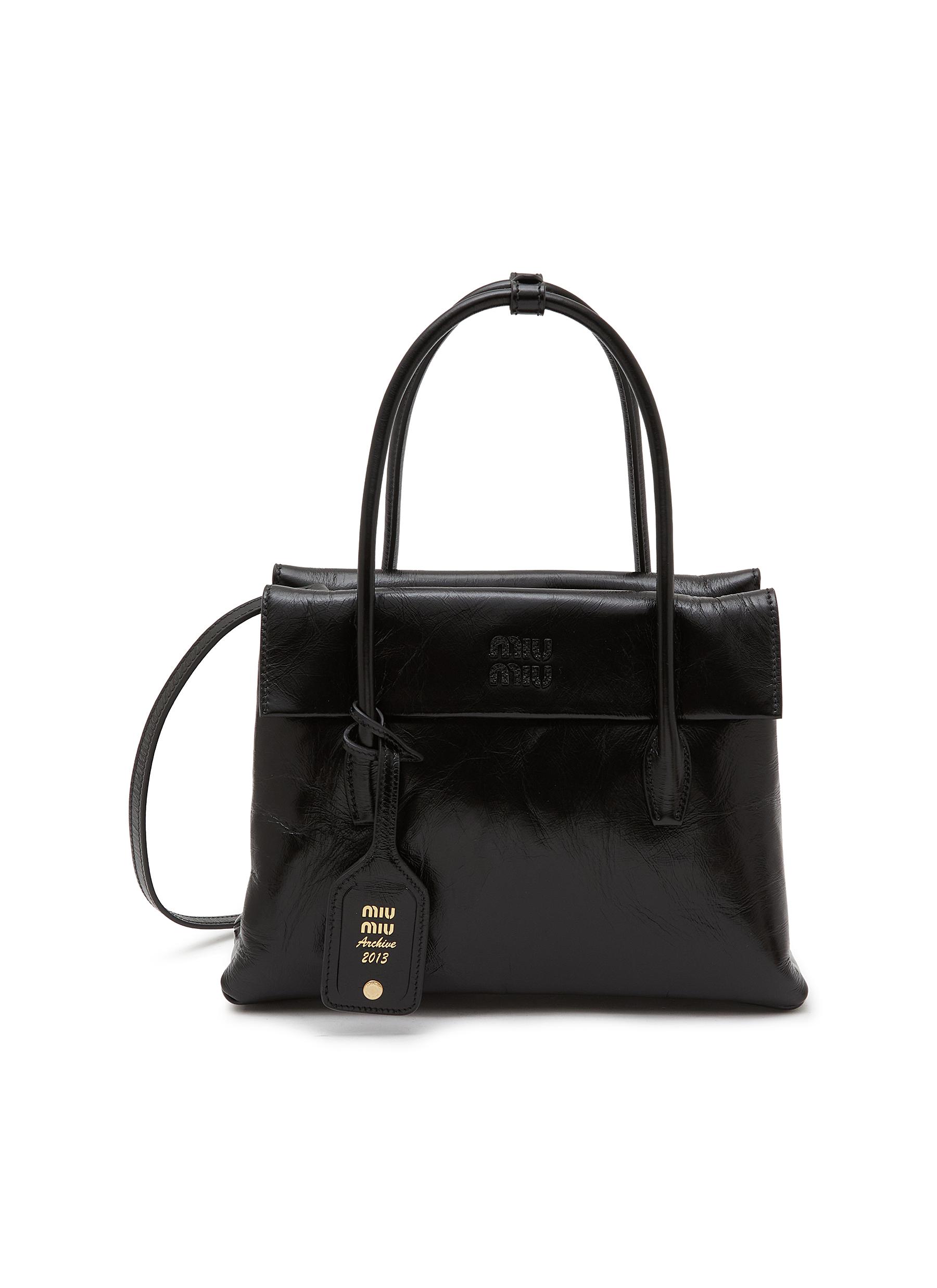 バッグ Miu Miu archive patent mini Boston bag Miu Miu コレクション archive patent mini Boston bag Miu Miu