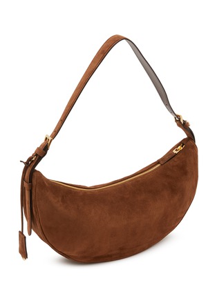 Detail View - Click To Enlarge - PRADA - Small Swing Suede Shoulder Bag