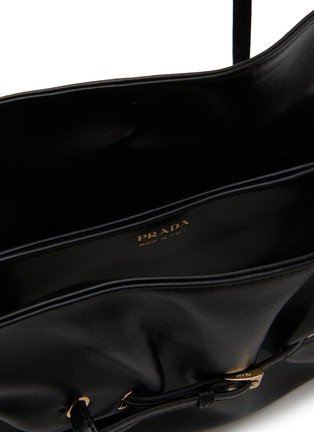 Detail View - Click To Enlarge - PRADA - Small Curley Leather Shoulder Bag