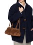 Figure View - Click To Enlarge - PRADA - Medium Bonnie Suede Shoulder Bag