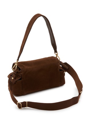 Detail View - Click To Enlarge - PRADA - Explore Medium Suede Shoulder Bag