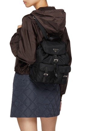 Figure View - Click To Enlarge - PRADA - Re-Nylon Twin Pocket Backpack