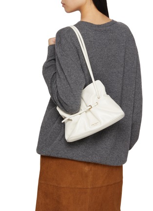 Figure View - Click To Enlarge - PRADA - Small Curley Leather Shoulder Bag