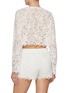 Back View - Click To Enlarge - EPINGLER - Jacquard Lace Crop Top