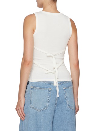 Back View - Click To Enlarge - EPINGLER - Layered Jacquard Lace T-Shirt