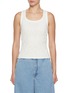 Main View - Click To Enlarge - EPINGLER - Layered Jacquard Lace T-Shirt